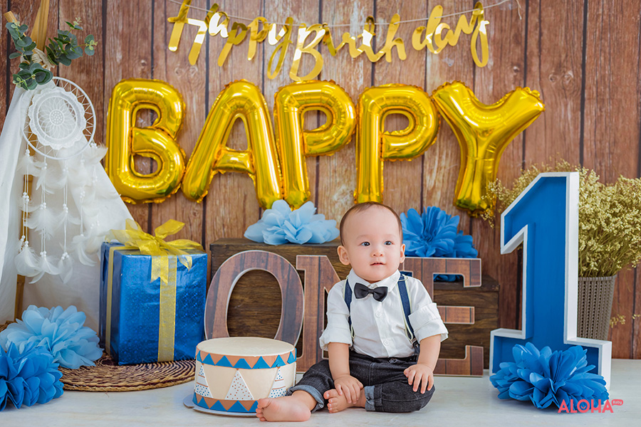 album ảnh bé kiệt sinh nhật 1 tuổi